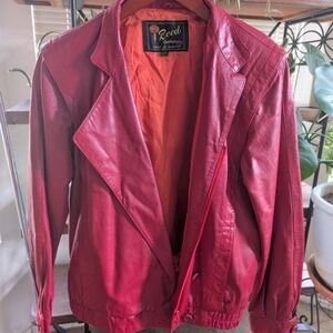 Reed Red Leather Jacket